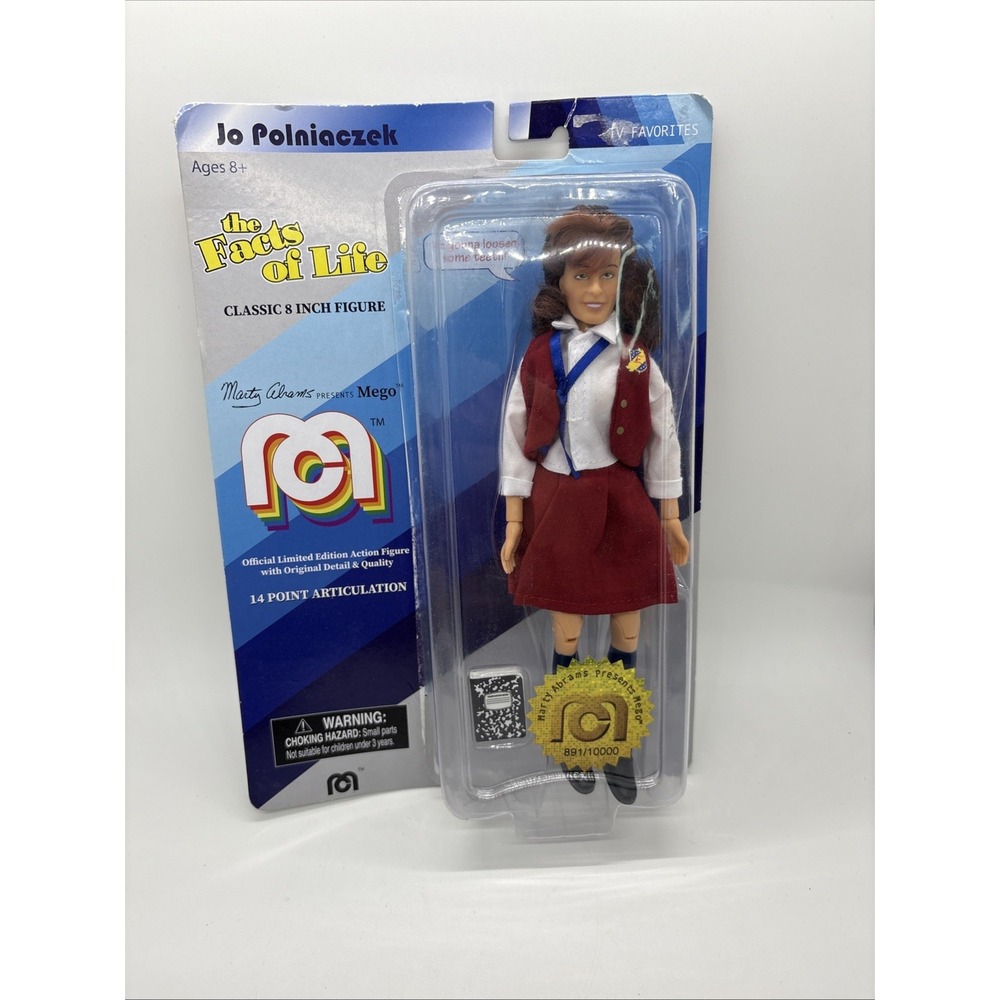 Mego The Facts of Life Jo Polniaczek 8in Action Figure Limited Edition 62719